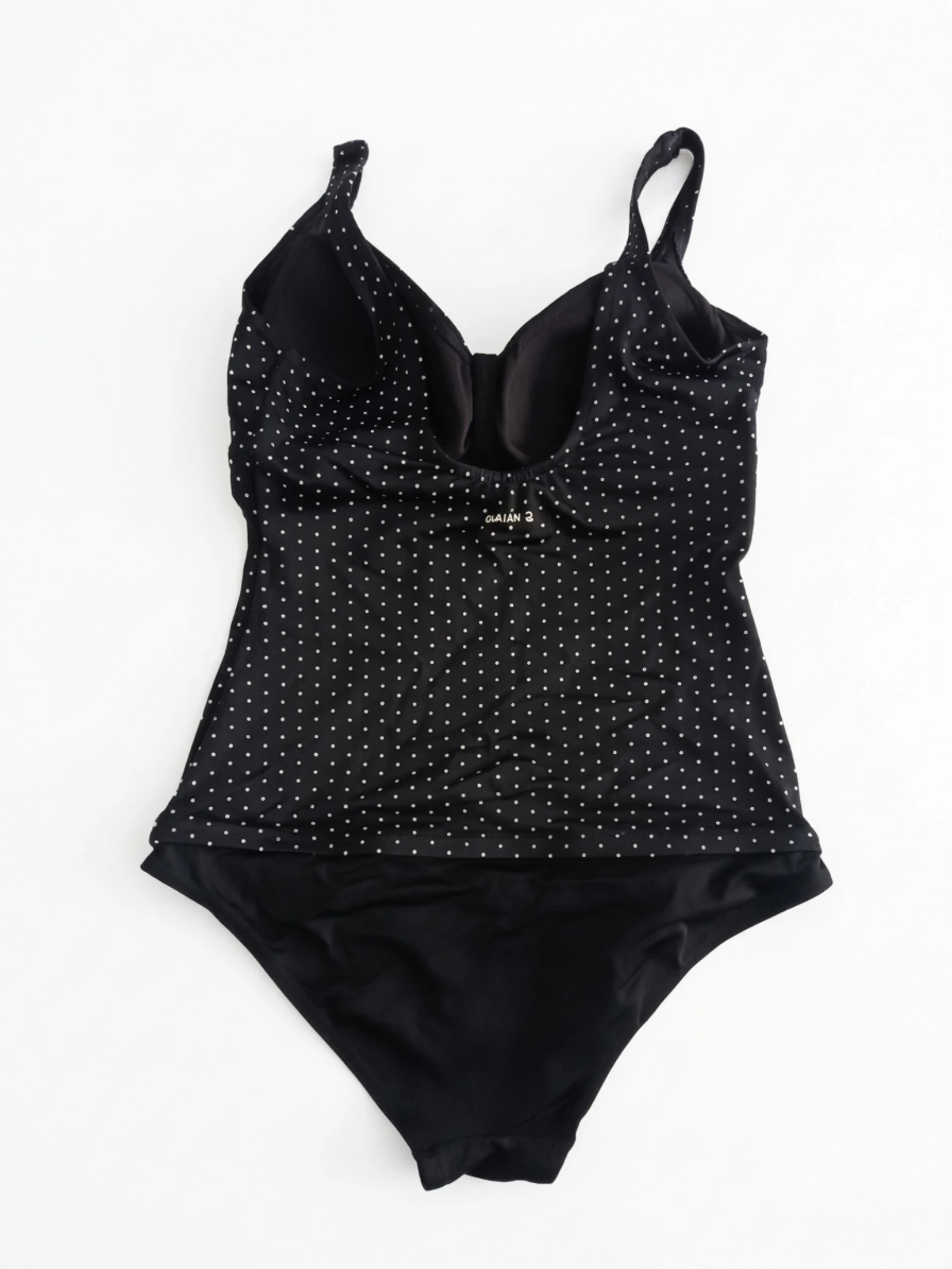 Olaian tankini-stijl vol badpak met stippenprint – photo 2